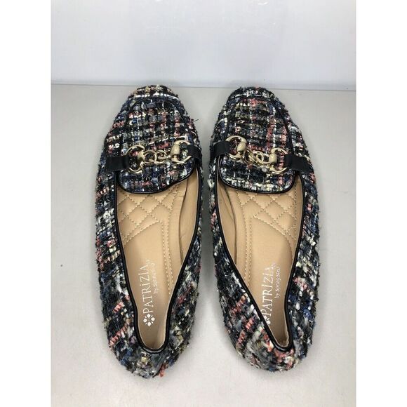 Patrizia Spring Step Chanello Multicolor Fabric Leather Flats Women Sz 39EU/8.5M - Picture 4 of 13